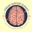 2026 Stroke Support Summit logo featuring an illustrated brain and the theme “Connected in Recovery.”
